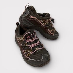 LL Bean Toddler Girls Hiking Shoes Trail Boots Quick Lace Sneakers Outdoor Sz 12